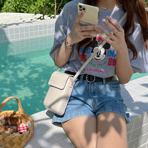 Bolso vertical con hebilla magnética dura, bolso de hombro unisex, estilo moderno y a la moda, color rojo vino, marrón chocolate, gris, blanco - Product Image 3