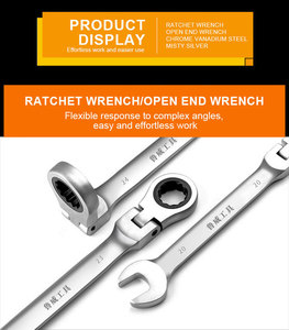 Chrome Vanadium Gear Gold <strong>Ratchet</strong> Adjustable <strong>Wrench</strong> Customized Dual-Purpose Quick <strong>Ratchet</strong> <strong>Wrench</strong> 72-Tooth Gold <strong>Ratchet</strong> <strong>Wrench</strong> - Product Image 5