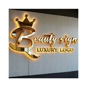 Sang trọng 3D tùy chỉnh kim loại <span class=keywords><strong>LED</strong></span> kênh thư dấu hiệu cho trong nhà/ngoài trời Quảng Cáo & chiếu sáng không thấm nước IP65 kinh doanh Logo hiển thị - Product Image 1