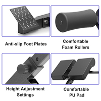 Renforcez et stabilisez la chaise romaine réglable Chaise romaine Banc hyperextension pour usage domestique
