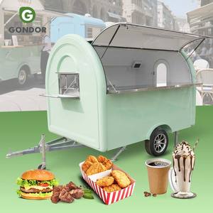 Carrito Plegable, Barra de Café y Cócteles Móvil, Remolque de Comida Colorido para Ensaladas - Product Image 1