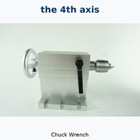 Kit d'axe de rotation JLE CNC TECH NEMA23 avec moteur pas à pas 57mm, 4ème axe CNC et mandrin à 3 mors 80mm