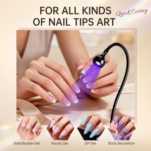 <span class=keywords><strong>Lampe</strong></span> à LED pour manucure, <span class=keywords><strong>lampe</strong></span> <span class=keywords><strong>de</strong></span> séchage pour vernis à ongles avec col <span class=keywords><strong>de</strong></span> cygne noir et <span class=keywords><strong>pince</strong></span> pour ongles en gel - Product Image 3