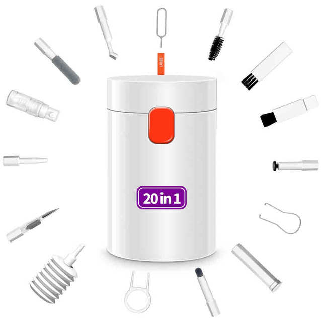 20 In-1 Electronics Cleaner Kit - Keyboard Cleaner Kit, Portable Cleaning Tool for Cell Phone/Laptop