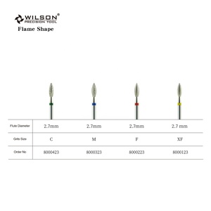 Brocas en forma de llama de 2,7mm, brocas de diamante, herramienta de belleza de uñas de la mejor venta para suavizar rápidamente el área de la cutícula, brocas de uñas de diamante populares - Product Image 4