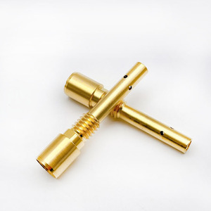 Varilla de Conexión de Cobre de Alta Conductividad Personalizada de 16*78.5mm para Antorcha de Soldadura MIG/MAG, Soporte para Punta Difusora de Gas - Product Image 2