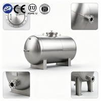 Réservoir de gaz de pétrole liquéfié en acier inoxydable de haute qualité 100m3 pour usine, certifié ASME CE pour usage industriel