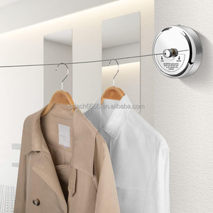 <span class=keywords><strong>Tendedero</strong></span> retráctil de acero inoxidable con cuerda de cuerda ajustable de acero inoxidable para colgar y secar - Product Image 6
