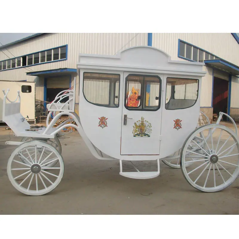 Gaya Lama Kuda Mobil Kereta Chuck Wagon untuk Penumpang