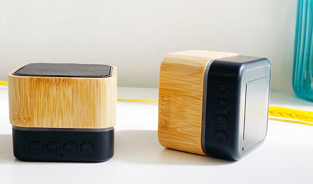 工場バルクウッドポータブルスピーカーワイヤレスOEMサービスギフト竹