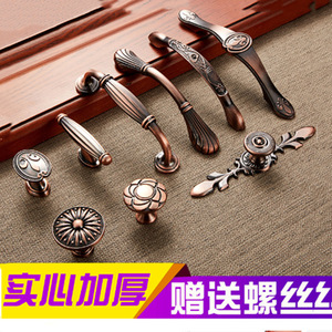 European Style Drawer Handles Zinc Alloy <b>Antique</b> Bronze Cabinet Door Hardware Bar Shape Durable - Product Image 4