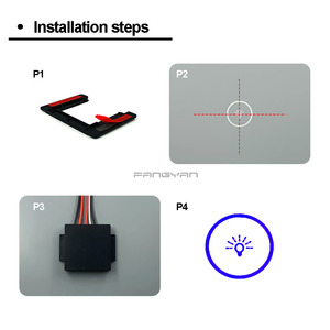 스마트 12V 5A 60W LED 조명 욕실 유리 거울 유도식 터치 온오프 센서 스위치 - Product Image 6