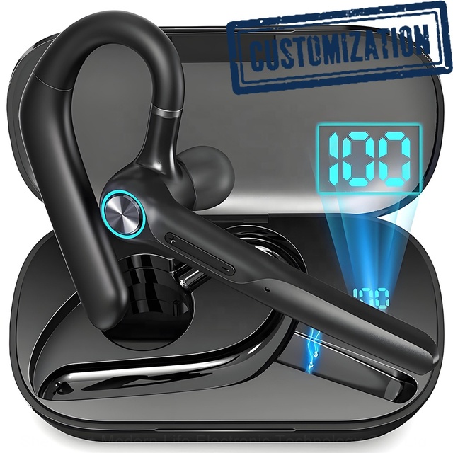 Customized G3 Business Single Earphone with Earhook, Dual Mic Call Noise Cancellation, Suitable for Both Left and Right Ears