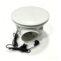 Ventilador de Techo Redondo con Motor DC de 35W, Ventilador Extractor LED de 22W 3CCT, Ventilador de Ventilación Doméstico de 330mm de Bajo Ruido para Baño y Cocina