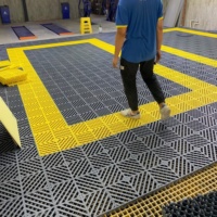KCX - Baldosas de Plástico Encajables Antideslizantes de Alta Resistencia de 3 cm de Grosor para Suelos de Garaje, Baldosas 3D para Garaje y Lavadero de Autos