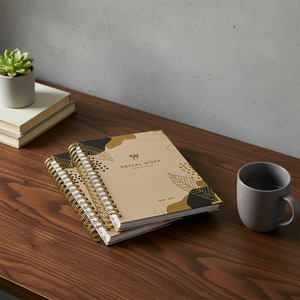 Carnet de notes à spirales avec couverture rigide, design personnalisé, impression de livre relié à spirales - Product Image 1
