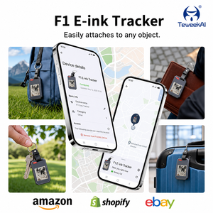 Localizzatore Smart Tag F1 con Display E-Ink Compatibile con <span class=keywords><strong>Apple</strong></span> Find My, GPS e NFC per Portafogli e Bagagli - Product Image 3