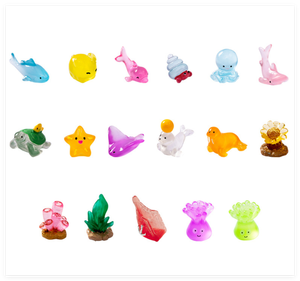 Vente en gros <span class=keywords><strong>de</strong></span> figurines d'animaux marins en résine 3D lumineuses, porte-bonheur, figurines miniatures <span class=keywords><strong>de</strong></span> la mer, <span class=keywords><strong>de</strong></span> l'océan, animaux religieux, amour, surprise - Product Image 3