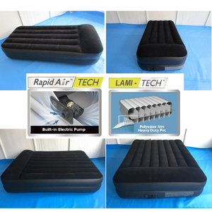 ที่นอนลมเป่าลม Avenli รุ่นโมเดิร์น ทำจาก PVC พร้อมหมอนในตัวและปั๊มลมไฟฟ้า เตียงพกพาสำหรับใช้ในบ้านและสวนสาธารณะ - Product Image 6