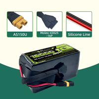 Batterie semi-solide GPR Power haute capacité 16000mAh 12S 47.4V 10C, batterie LiPo haute puissance pour drones FPV UAV