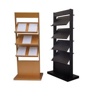 Présentoir de support de données au sol en fer avec finition galvanisée pour l'information de propriété de journal de brochure dans les bureaux - Product Image 4