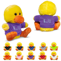 Peluche personnalisée sur mesure : Canard en peluche lesté avec t-shirt – Fabricant de jouets en peluche