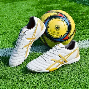 Zapatos de fútbol para hombres adolescentes, botas de fútbol para entrenamiento al aire libre, botines antideslizantes, AG/TF, 2022