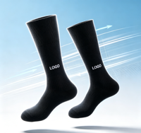 Chaussettes de sport à compression mi-hautes en coton de haute qualité, rembourrées, réduisent la fatigue, durables, extensibles, pour le soutien athlétique