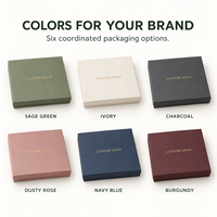 Boîte cadeau pour carnet personnalisé, emballage rigide en deux parties avec couvercle et base, avec insert pour stylo, logo personnalisé pour cadeaux d'entreprise