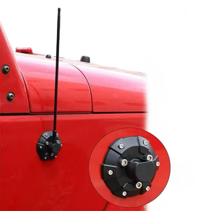 Cubierta de Base de Antena de Radio, Tapa de Montaje de Carcasa de Antena, Compatible con <span class=keywords><strong>Jeep</strong></span> <span class=keywords><strong>Wrangler</strong></span> 2007-2026+ JK JKU JL JLU Gladiator JT 4xe - Product Image 2