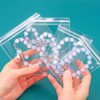 Sacs en plastique PVC imperméables personnalisés imprimés en gros pour colliers, bracelets, boucles d'oreilles, pierres précieuses et artisanat