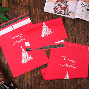 Sobres de poliéster con estampado personalizado, sobres de Feliz Navidad de 10X13 pulgadas, ecológico, de Papá Noel, envío por correo - Product Image 1