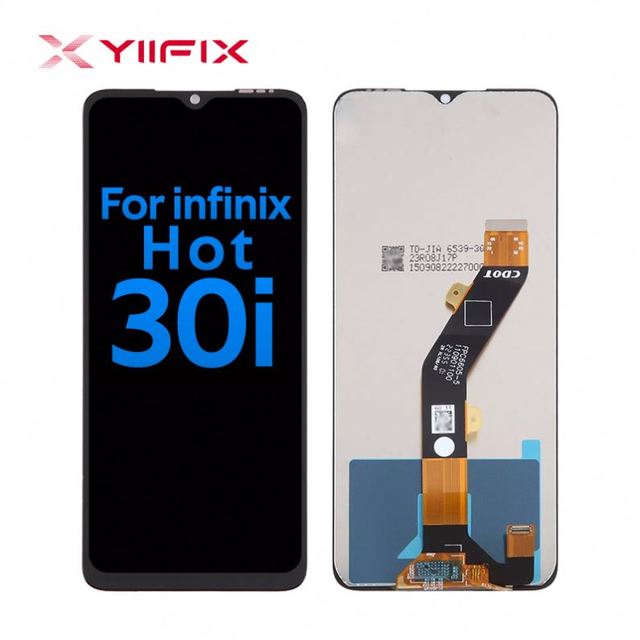 Original Mobile Phone LCD GX Display Screen Black Color Foam Box Packaging 1 Year Warranty for Infinix HOT 30i