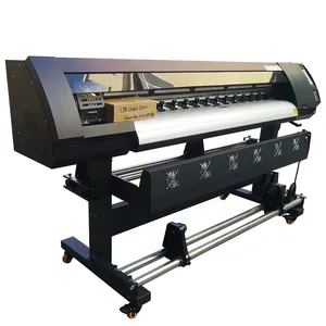 New innovation 1.6m 5ft digital inkjet printing machine large format eco solvent printer for vinyl pvc banner canvas printing