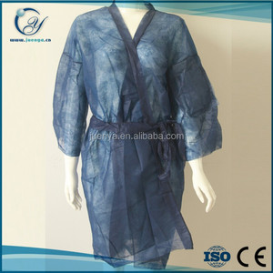 Fornitura di fabbrica monouso PP Non tessuto Kimono bagno PP materiale non tessuto kimono Kimono sanitario camice Kimono usa e getta - Product Image 3