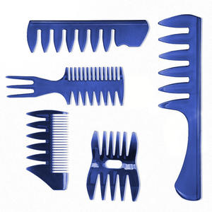 Peine de plástico de dientes anchos para hombre, estilo retro, para peinados con efecto deslizante hacia atrás, ideal para salones y barberías. - Product Image 2