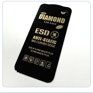 Protector de Pantalla Antichoque para iPhone 17 Pro Max, Hot 8, SAM A17, A07, Protector de Pantalla de Vidrio Templado con Borde Negro Diamante - Product Image 3