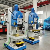 Machine de perçage verticale à couple élevé pour le perçage de trous d'escalon des sièges de poulies en acier moulé pour équipements de levage portuaire