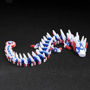 Vashine 3D impreso colorido PLA dragón Flexible cristal juguetes creatividad animales figuras de acción juguetes materiales ecológicos Toi - Product Image 2