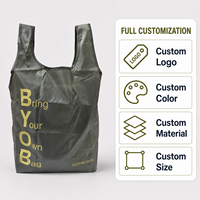 Sac de courses réutilisable avec logo personnalisé, écologique, en nylon 210D, sac fourre-tout pour épicerie, pliable, imperméable, sac promotionnel