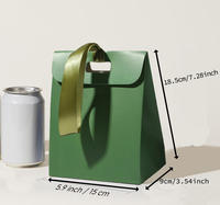 Nouvelle conception de sac en papier unique pour cadeaux de mariage avec poignée en ruban, emballage pour bonbons, bijoux, conteneur pour cadeaux de fête, boîte d'emballage