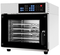 Four combiné électrique commercial professionnel 60L 5 plateaux multifonction poignée élargie de luxe pour une utilisation en boulangerie nouveau design industriel