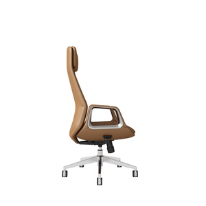 Silla de oficina de cuero PU ajustable ergonómica giratoria de lujo con respaldo alto Silla ejecutiva Boss Manager Silla de oficina en casa - Product Image 4