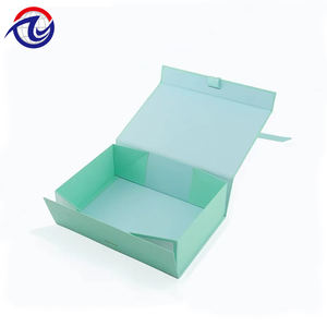 Caja de papel de cartón plegable al por mayor caja de regalo de <span class=keywords><strong>ropa</strong></span> magnética rígida impresa en colores respetuosa con el medio ambiente personalizada con cinta - Product Image 5