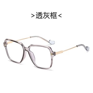 Monture de lunettes carrée noire à monture complète pour femmes, taille moyenne, TR90, verres transparents, anti-lumière bleue, 2024 - Product Image 3