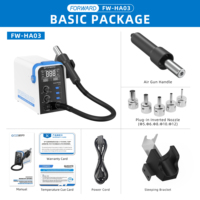 Machine de dessoudage de puces BGA professionnelle FORWARD FW-HA03, kit de station de retravail SMD, pistolet à air chaud 800W pour la réparation d'ordinateurs portables et de téléphones