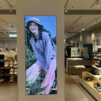 Écran LED Miroir Numérique Intelligent P2 P2.5 Pleine Couleur Étanche pour Affichage Extérieur – Cadre d'Affichage LED sur Pied pour Publicité en Vitrine