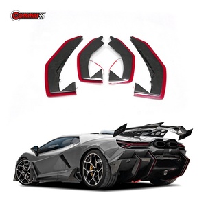 Pour Lamborghini Revuelto : Kit carrosserie large en fibre de carbone sèche style DK, canards de pare-chocs arrière et extensions aérodynamiques – Vente en gros - Product Image 1