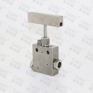 Vanne à aiguille manuelle en acier inoxydable haute pression, à angle droit, avec filetage interne et conception à passage direct - Product Image 3