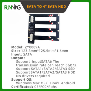 Bộ chuyển đổi 4 cổng cho ổ cứng HDD/SSD Tốc độ cao 6Gbps Hỗ trợ ổ cứng SSD/HDD SATA1/2/3 2.5/3.5 inch cho máy tính để bàn - Product Image 2